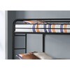 Monarch Specialties Bunk Bed, Twin, Twin Size, Black Metal I 2230K